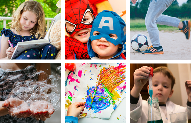 Header image collage showing themes of all 6 content pages.